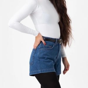 NWOT Los Angeles Apparel “High Loose” Denim Short 29